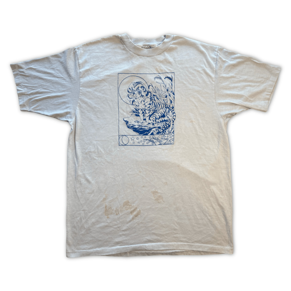 1988 Single Stitch Neko Tigress Spirit Halo Art Tee Deadstock Never Worn XL - Picture 1 of 13